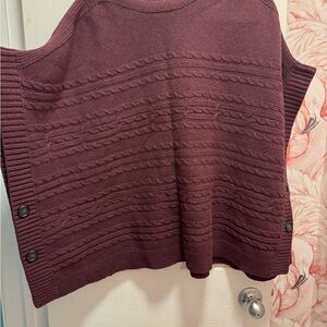 Banana Republic burgundy sweater/poncho